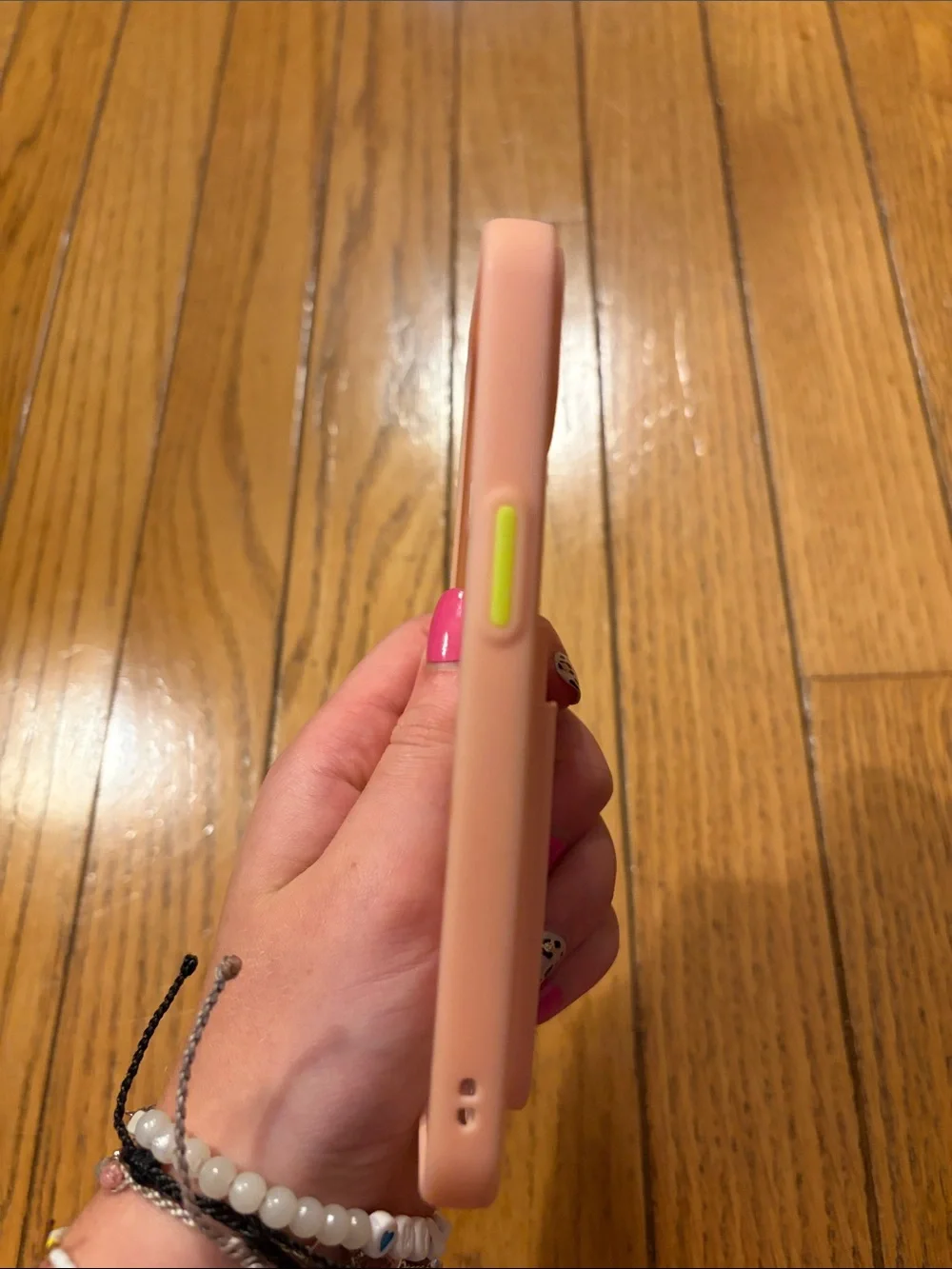iPhone 13 Pink Silicone Phone Case with Card Holder